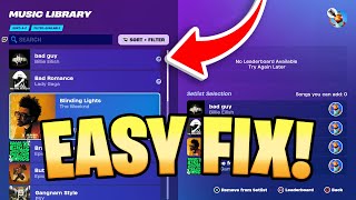 How To Fix NO SONGS FOUND in Fortnite Festival Main Stage Fortnite Festival Kicked [upl. by Iras631]