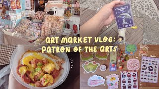 patron of the arts fall 🍄🍂🌻  art market vlog philippines [upl. by Cahra]