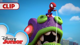 Green Goblins Dino Disaster  Marvels Spidey and his Amazing Friends  disneyjunior [upl. by Hogarth]