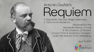 Dvořáks Requiem  3 Sequentia Dies irae and 4 Tuba mirum  Gainesville Master Chorale [upl. by Kiran]