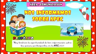 Informándonos sobre APEC para niños [upl. by Nedmac]