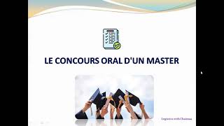 PREPARER MON CONCOURS ORAL DUN MASTER ENCG FSJES [upl. by Llerod]