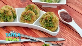 Vegetable Tikki Recipe Quick Vegetable Tikki by Tarla Dalal [upl. by Hines]