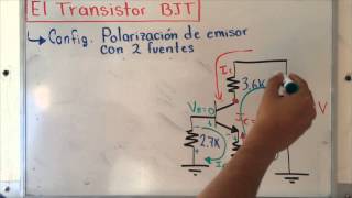 El Transistor Polarización de emisor con dos fuentes [upl. by Ahsietal]