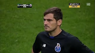 Iker Casillas Vs Belenenses Home 201516 [upl. by Nomael]