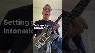 Setting guitar intonation [upl. by Nojram418]