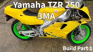 Yamaha TZR 250 3ma Build Part 1 [upl. by Timmie994]