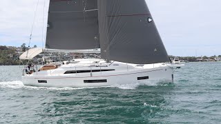 Beneteau Oceanis 40 1 First Line Intrim sailing on Sydney Harbour Sold by Flagstaff Marine [upl. by Linzy491]