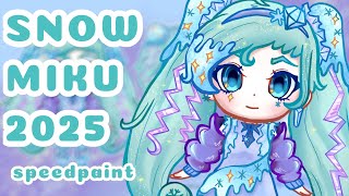 SNOW MIKU 2025 CONTEST SPEEDPAINT [upl. by Irollam205]