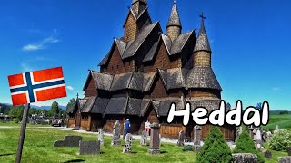 Heddal Stavkirke  Norwegia walking tour Norway [upl. by Tani]