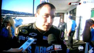 Ryan Newman Wreck And Interview Talladega Nov 1 2009 HD [upl. by Nyrehtac]