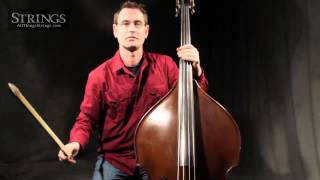 Music Lesson German vs French Bass Bow Grip [upl. by Raul]