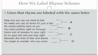 Rhyme Scheme [upl. by Fulbright760]