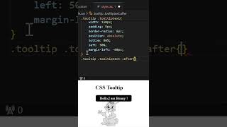 How to create CSS Tooltip  shorts css tooltips [upl. by Strickler]