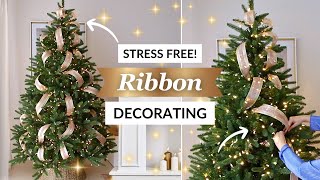 HOW TO PUT RIBBON ON A CHRISTMAS TREE LIKE A PRO 🎄 Easy StepbyStep Ribbon Guide [upl. by Nisaj]