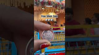 Free Silver Coin🪙 Distribution charminar hyderabad streetfood streetshopping food teluguvlogs [upl. by Baugh]