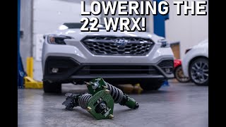 How To Lower A 22 WRX Fortune Auto Coilover Install [upl. by Yramesor]