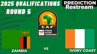 Zambia vs Ivory Coast Live CAF Africa Nations Cup 2024 Qualification 2024 Challenge [upl. by Sylvia]