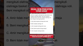 Soal Psikotes CPNS soalpsikotescpns soalskbcpns soalpsikotesskbcpns [upl. by Dranyl]