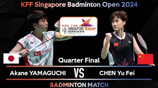 Akane YAMAGUCHI JPN vs CHEN Yu Fei CHN  Singapore Badminton Open 2024 [upl. by Hays]