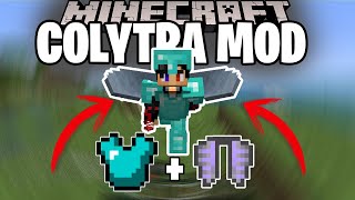 Fusiona tu Armadura de Diamante con tus Elytras  COLYTRA MOD  Minecraft mod 1162 Review [upl. by Kcin]