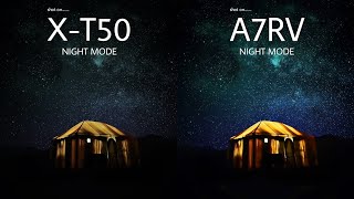 The New FUJIFILM XT50 VS Sony A7RV  NIGHT MODE  Camera Test [upl. by Yenitirb541]