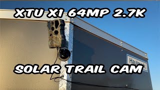 XTU X1 64MP 27K Solar IP66 Waterproof Powered Trail Camera [upl. by Inig]