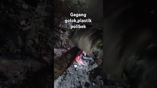 dari Plastik polibek di sulap gagang golok [upl. by Trudnak480]