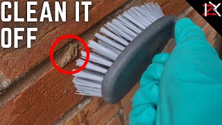 Best Method To Clean Bricks After Building Works  How To Remove Mortar Stains OFF BricksWalls [upl. by Nairrot618]