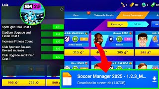 New Update SOCCER MANAGER 2025 SM25 APK MOD MENU V123 WORKING UPGRADE 1 GOLD DECEMBER 2024 [upl. by Simeon]