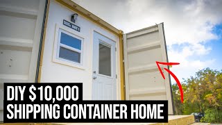 Check out my 10000 SHIPPING CONTAINER HOME  20ft Shipping Container Home Tour [upl. by Riaj]