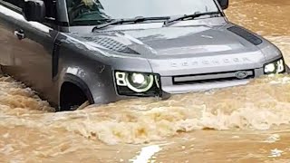 Defender v Flooded Ford Who Wins  Kenilworth ford  Shorts [upl. by Airdnal]