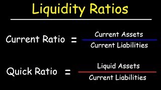 Liquidity Ratios  Current Ratio and Quick Ratio Acid Test Ratio [upl. by Prudie]