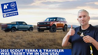 Scout Terra Pickup oder Scout Traveler SUV 800 Volt mit RangeExtender Was treibt VW in den USA [upl. by Adlig]