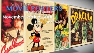 Heritage Auctions HAcom  2012 November 2930 Dallas Vintage Movie Poster Auction 7067 [upl. by Ahserkal304]