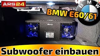 BMW E60 and E61 subwoofer and power amplifier retrofit I ARS24 [upl. by Suiravad483]