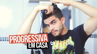 COMO FAZER PROGRESSIVA EM CASA  CABELO MASCULINO [upl. by Oilicec663]