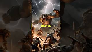 LEGENDARY BATTLE between GODS and GIANTS Gigantomachy epicmythology shorts [upl. by Anicnarf]