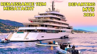 SUPERYACHTS LEAVING AFTER THE END OF 2024 MONACO YACHT SHOWemmansvlogfr [upl. by Eardnaed]