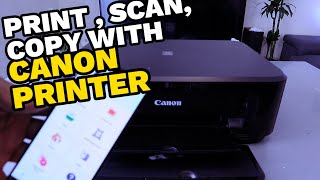 How to Scan Print and Copy With Canon PIXMA MG3600 All In One Printer Review [upl. by Oludoet290]