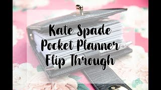 Kate Spade Pocket Planner Flip Through  April 2019 [upl. by Kassia299]