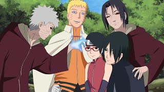 Obito gets revived to see NarutoSarada and Sasuke  Itachi and Obito decide to train Sarada [upl. by Nnaycart]