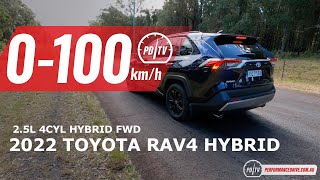 2022 Toyota RAV4 Hybrid 2WD 0100kmh amp engine sound [upl. by Avron]