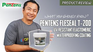 Product Review  Pentens Fleseal T200 UV Resistant Elastomeric Waterproofing Coating  Complete [upl. by Idelson734]