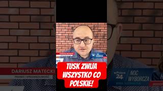 Dariusz Matecki Tusk zwija wszystko co polskie TelewizjawPolsce24 [upl. by Nivk]