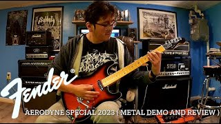 Fender Aerodyne Special HSS 2023  Metal Demo and Review [upl. by Roobbie]