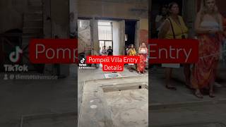 Pompeii Villa Entry Details pompeii archaeology ancient romanhistory [upl. by Attenahs658]