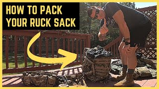 How to Pack Your Ruck Sack Like a Pro  US Army Soldier Skills [upl. by Volkan435]