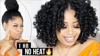 Ultra Defined PERFECT NOHEAT CURLS in 1 HOUR ➟ natural hair tutorial [upl. by Roosevelt]