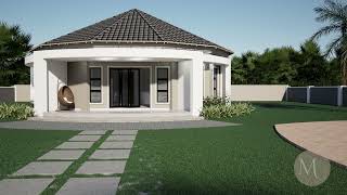 2 Bedroom Rondavel House Plan MYP R003 1S [upl. by Lucille]